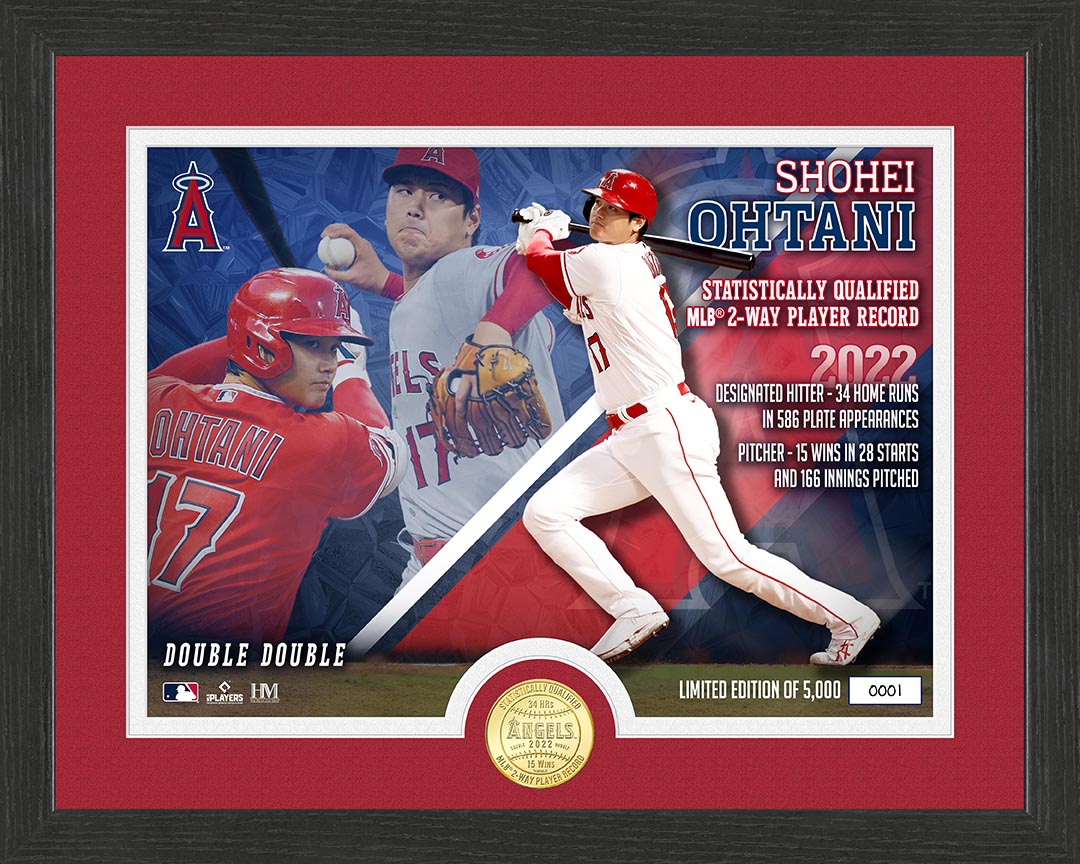 大谷翔平 2022年投打ダブル規定到達記念 ダブル 限定3000個 大谷翔平 2022