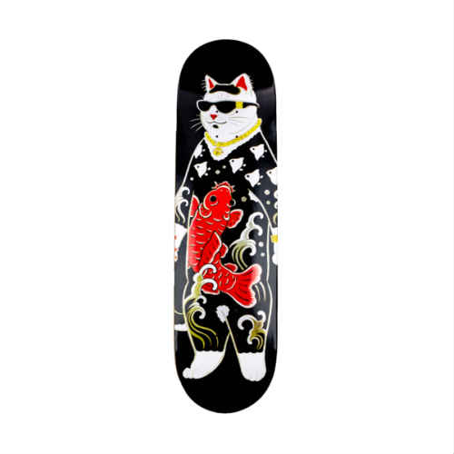 楽天市場】MONMON Cool Cat Skate Deck 8.5