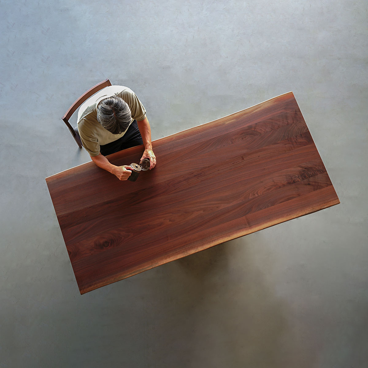 楽天市場】【ウォールナット 耳付きハギ材 天板のみ】W200 長方形 四角