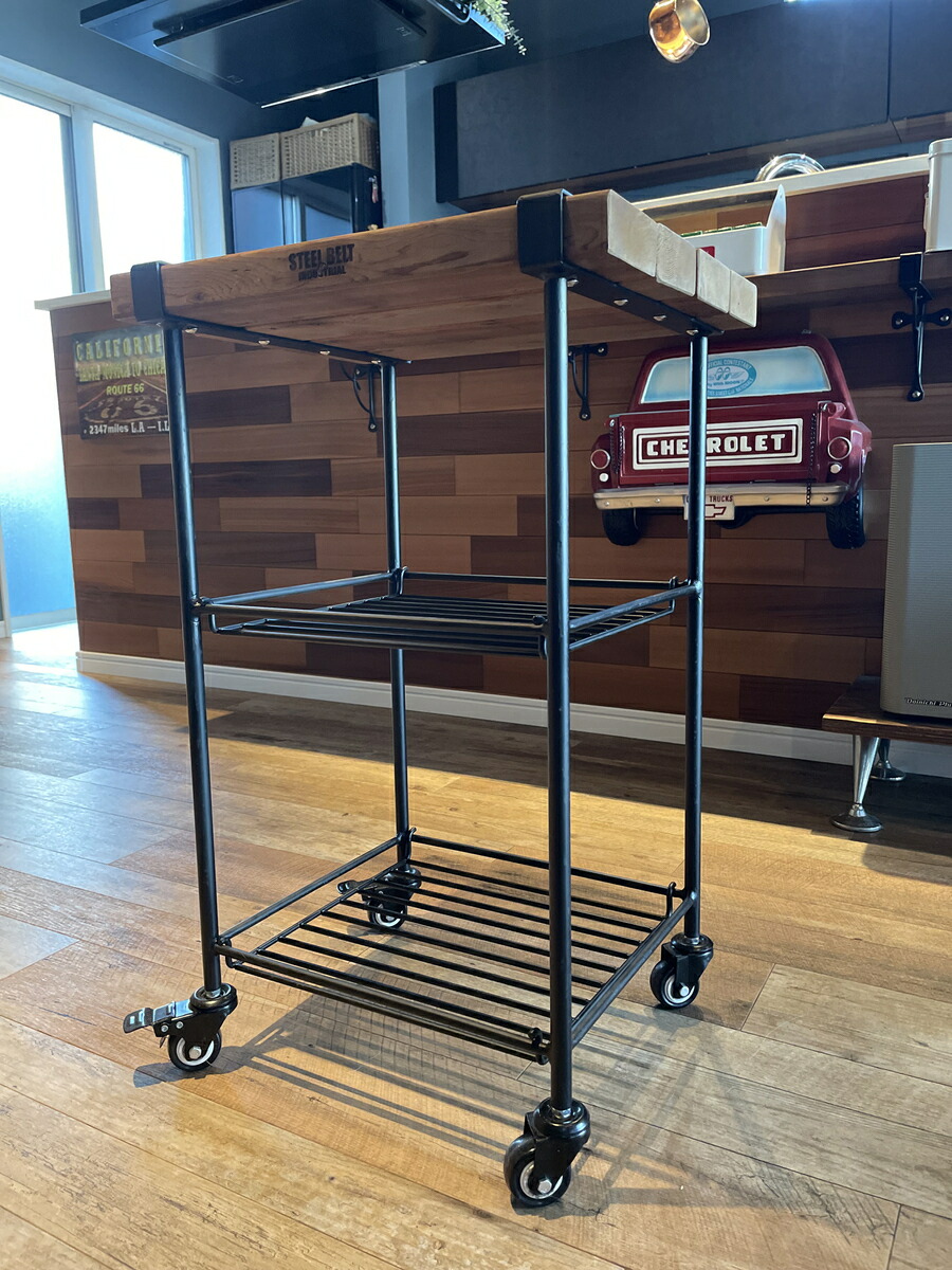 楽天市場】キッチンワゴン サイドテーブル ウォールナット ウッド