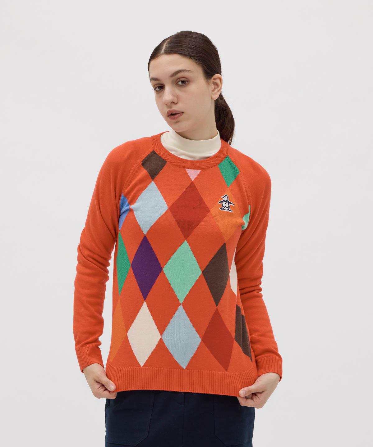 楽天市場】【公式】マンシングウェア Munsingwear ダイヤ柄クルー