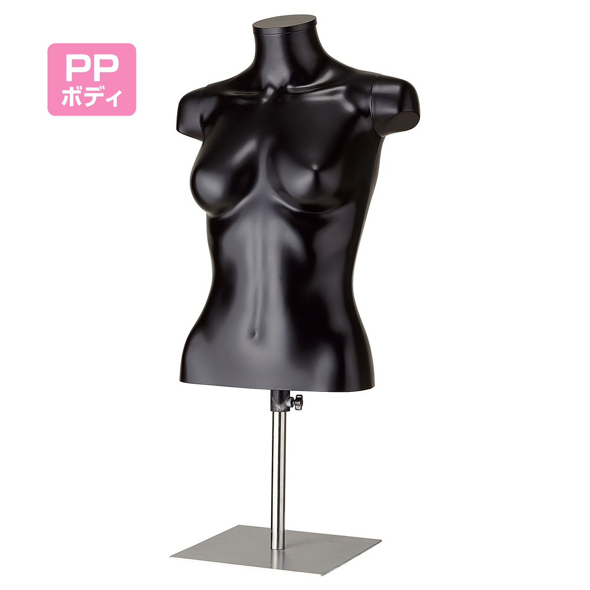 楽天市場】【業務用】PP製 卓上婦人トルソー ブラック 1台コスト