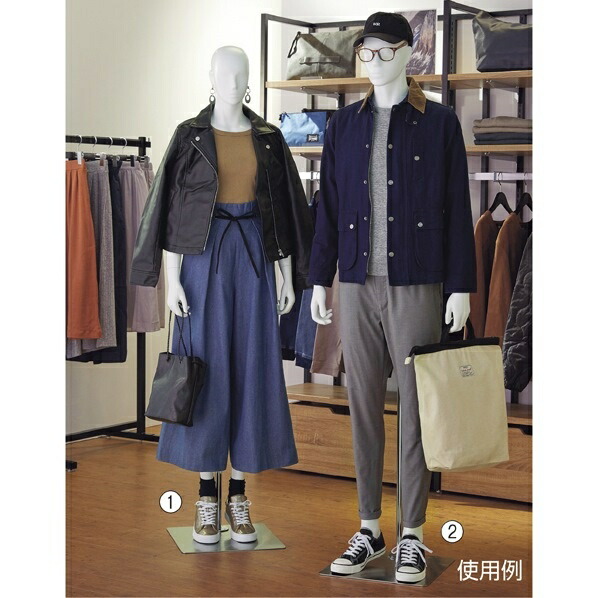 楽天市場】全身腰受けリアルマネキン(FRP) 紳士 1台正面立ちでクセが