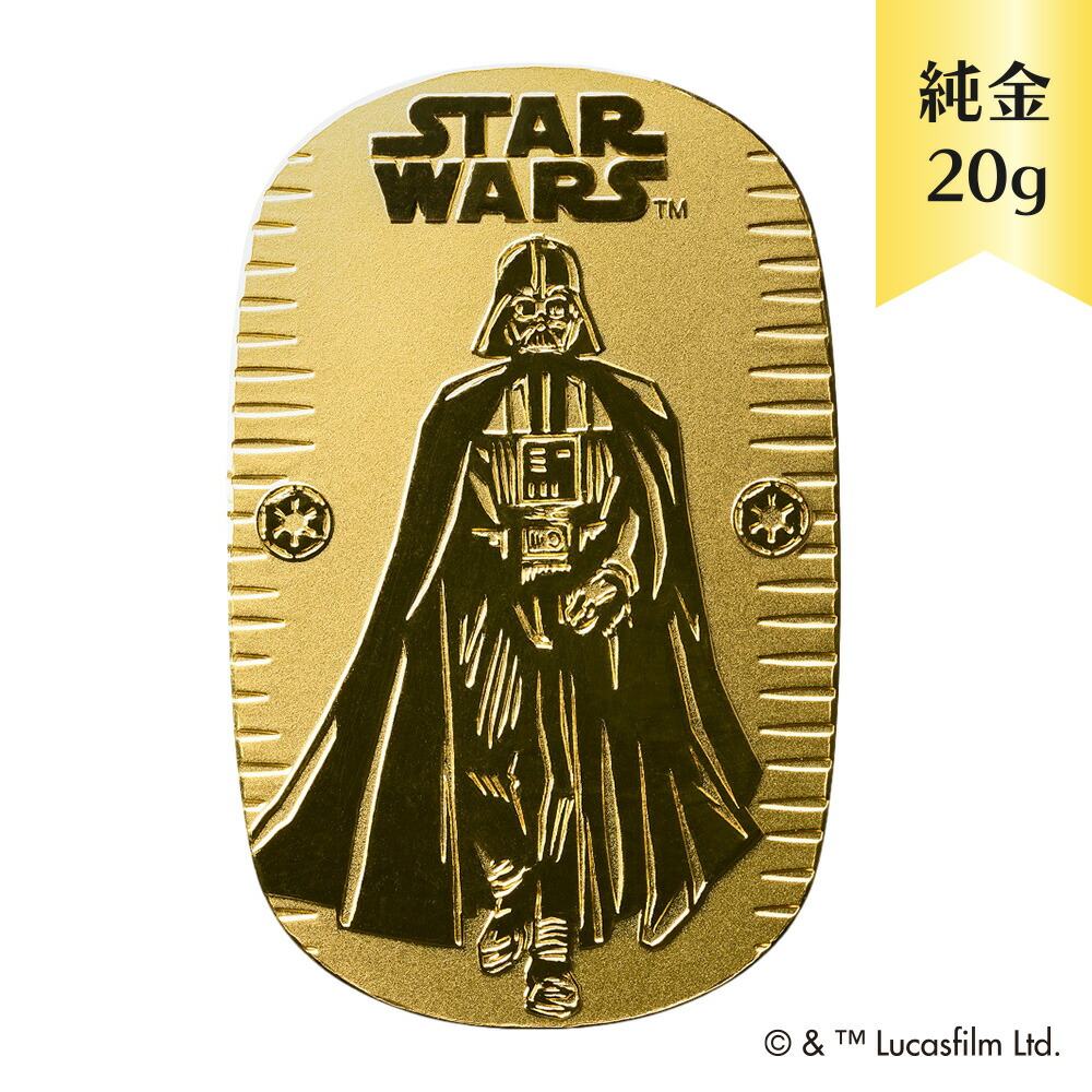 24kt 金スターウォーズ1000枚限定2006年 記念金メダル Star Wars公開20