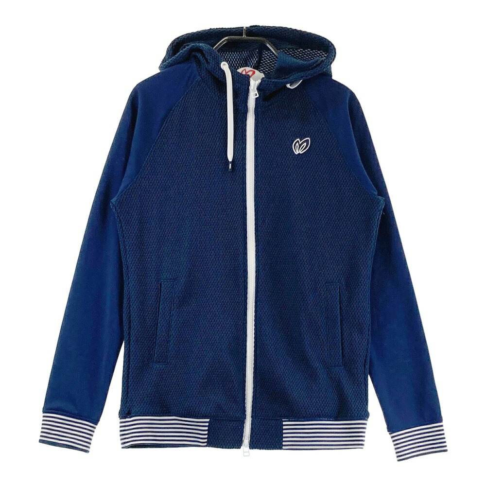 マスターバニー フード付きジップアップトレーナー グレー/ネイビー