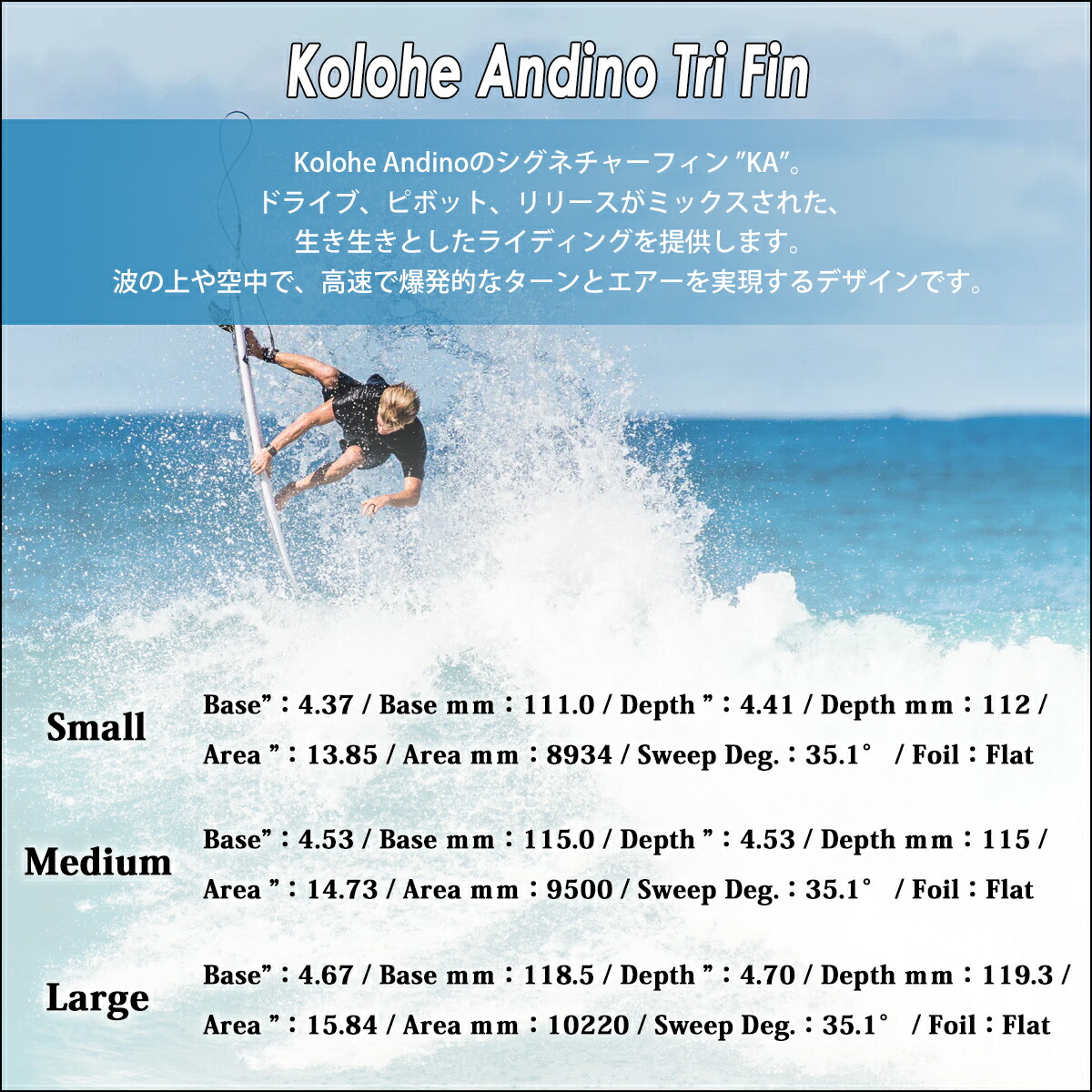 楽天市場】26 FCS2 フィン KA PC コロヘ アンディーノ トライフィン