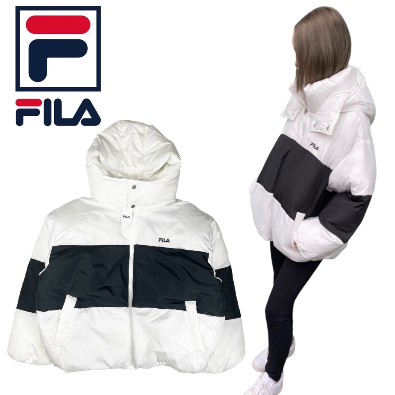 楽天市場】フィラ Fila ジャケット 中綿 FL6573 ホワイト レディース
