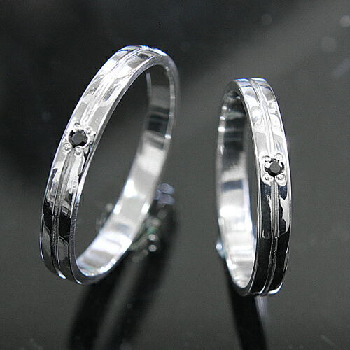 楽天市場】結婚指輪 プラチナ Pt900 ブラックダイヤ マリッジリング