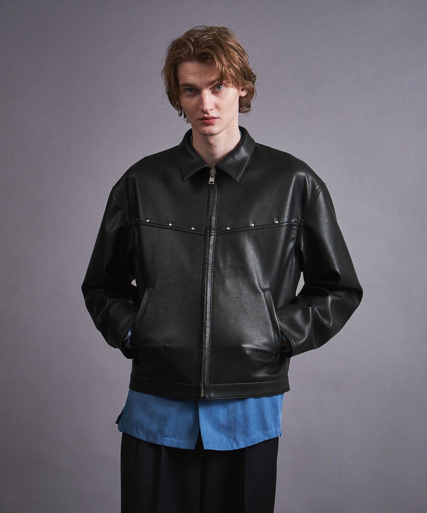 UNITED ARROWS LTD. OUTLET｜レザーライク ジップ ジャケット