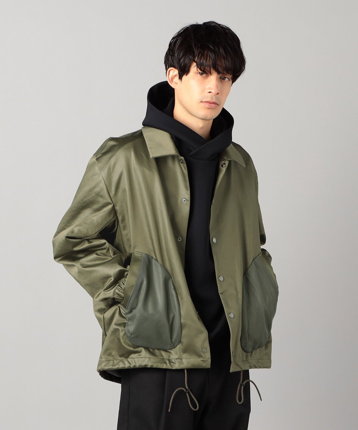 COMME CA MEN｜サテン コーチジャケット | Rakuten Fashion(楽天