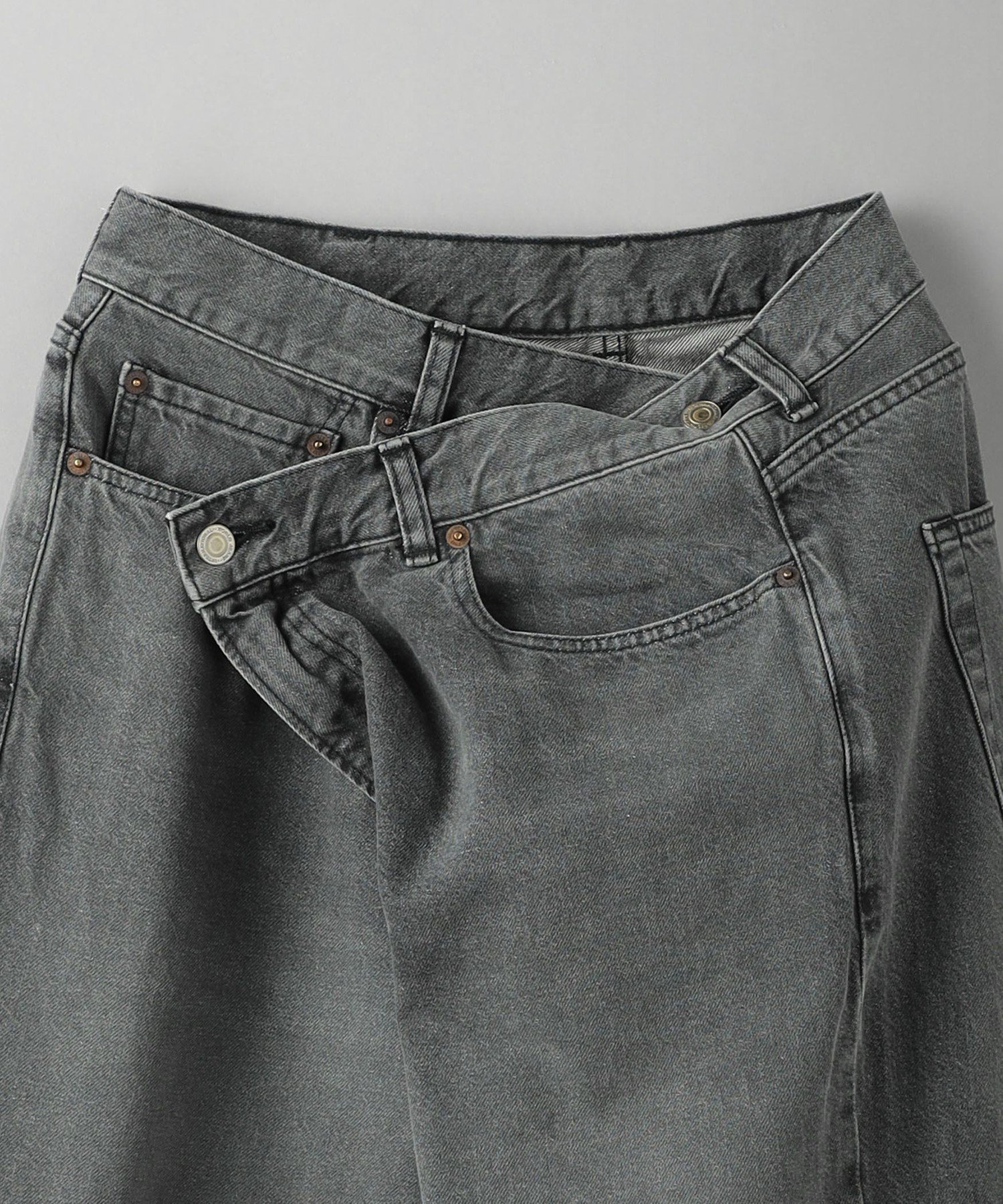 UNITED ARROWS LTD. OUTLET｜ダメージ ラップワイド デニムパンツ