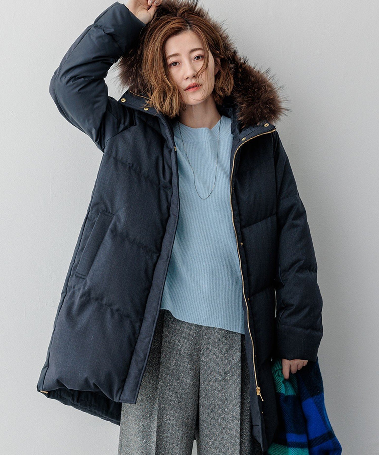 23区｜【撥水加工】TWツイル ロングダウンコート | Rakuten Fashion