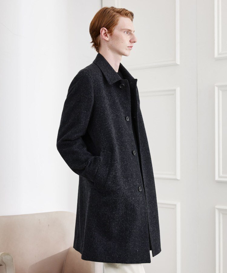 TAKEO KIKUCHI｜【LIMITED】ウール混ステンカラーコート | Rakuten