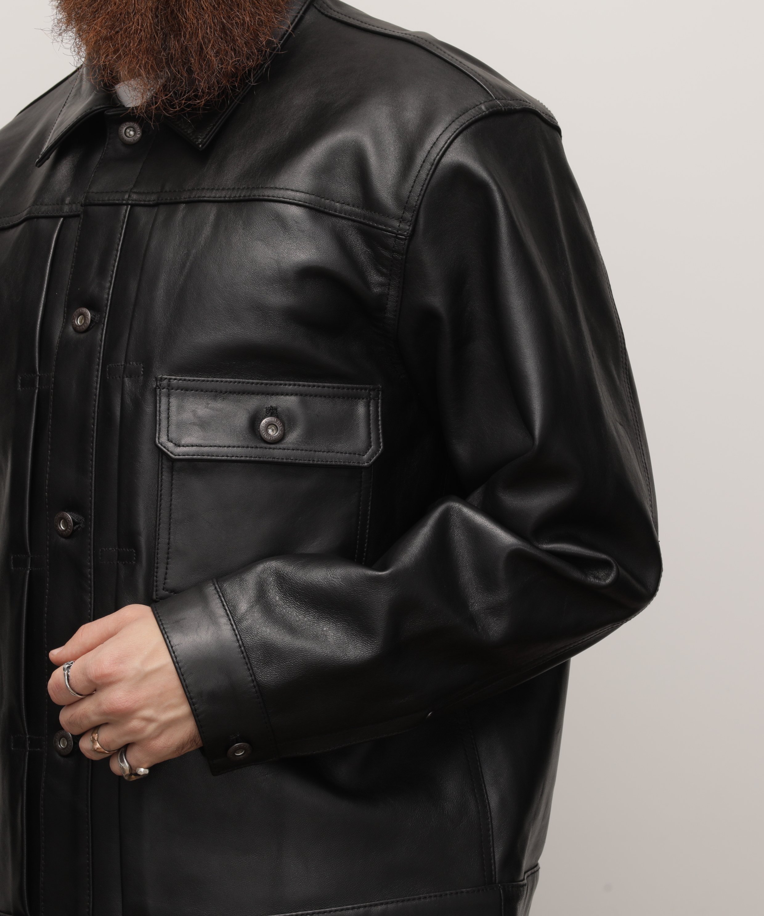 Schott｜SHEEP LEATHER 1st TRACKER JACKET/シープレザー トラッカー