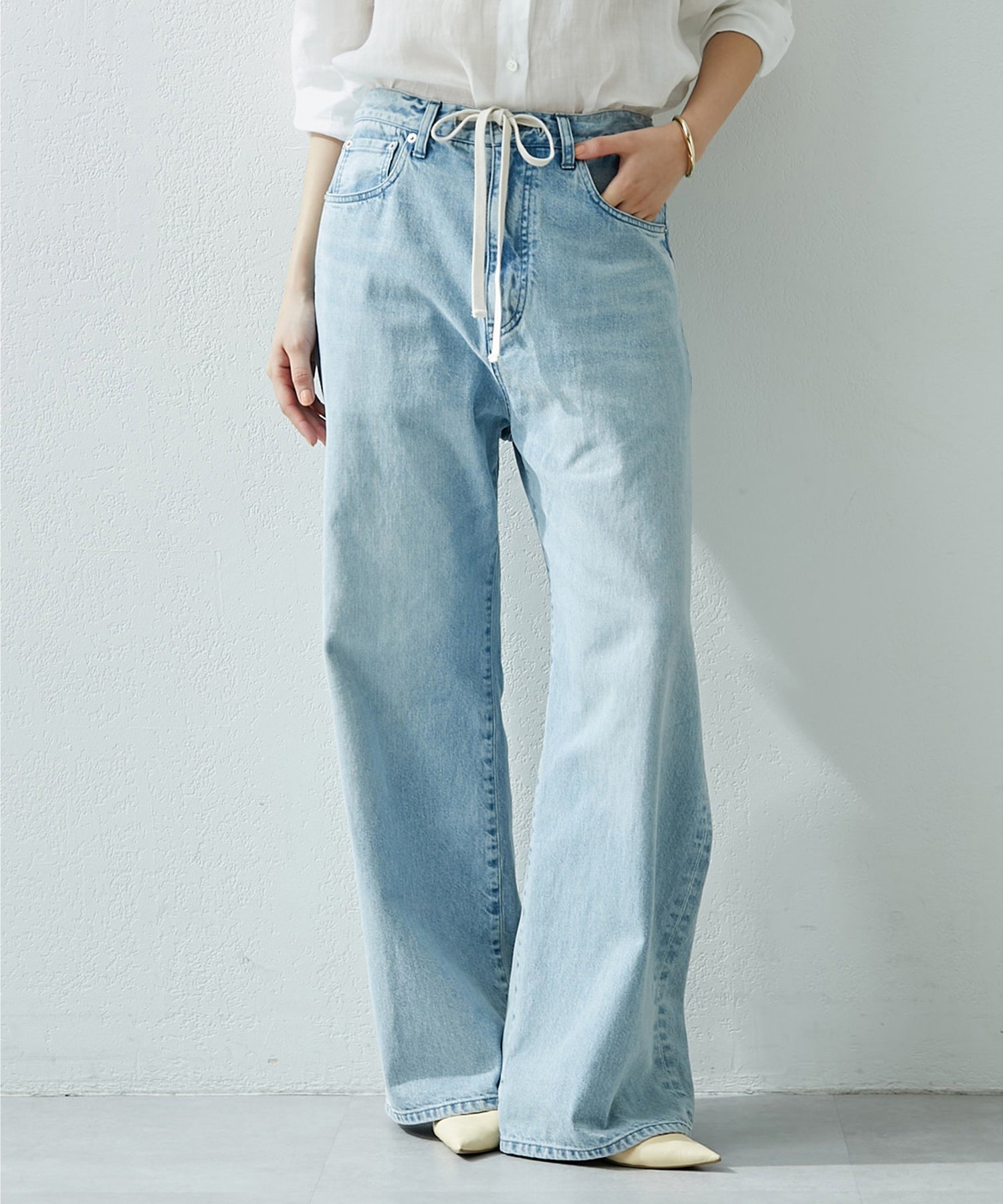 Whim Gazette｜ドロストデニムパンツ | Rakuten Fashion(楽天