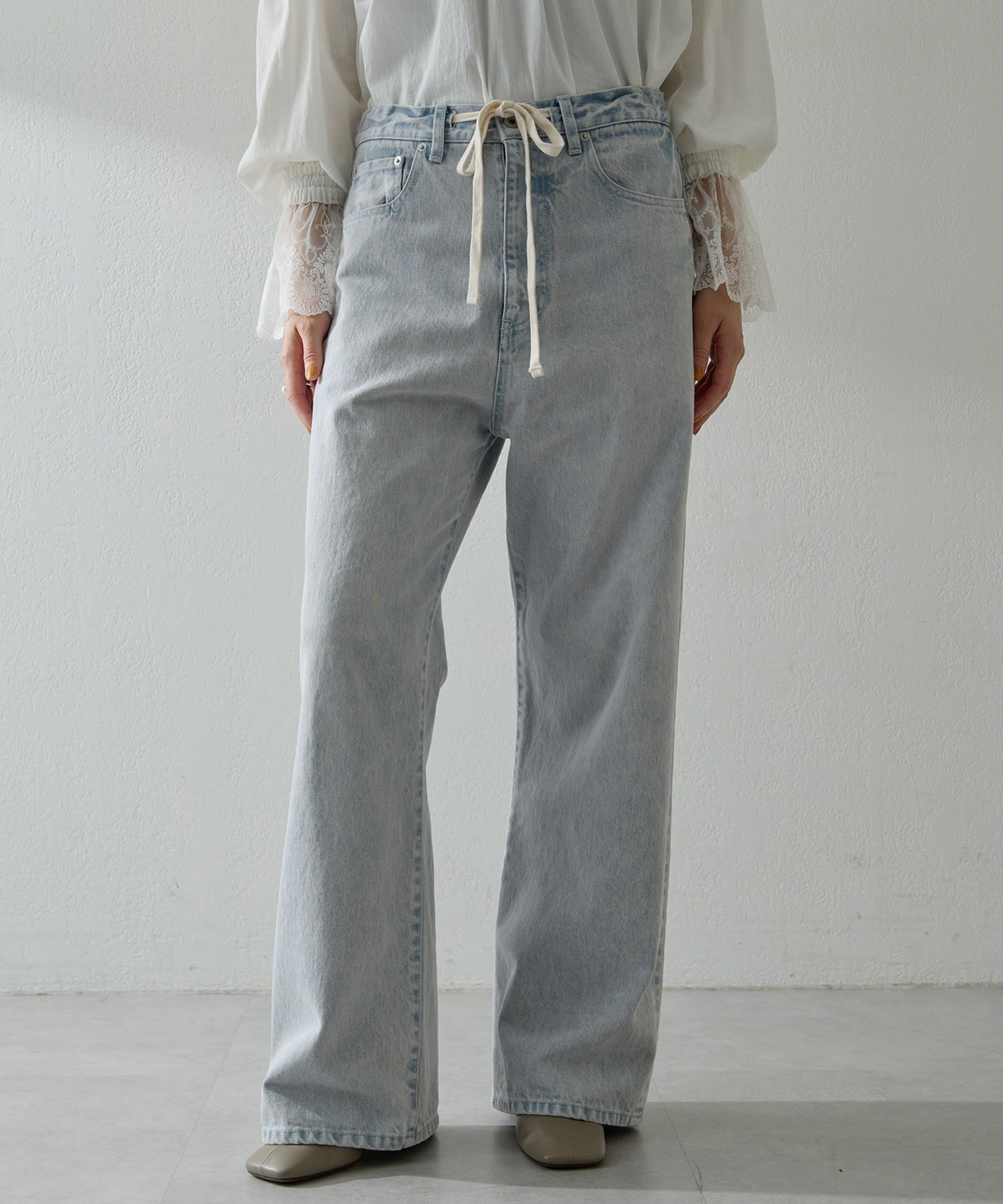 Whim Gazette｜ドロストデニムパンツ | Rakuten Fashion(楽天