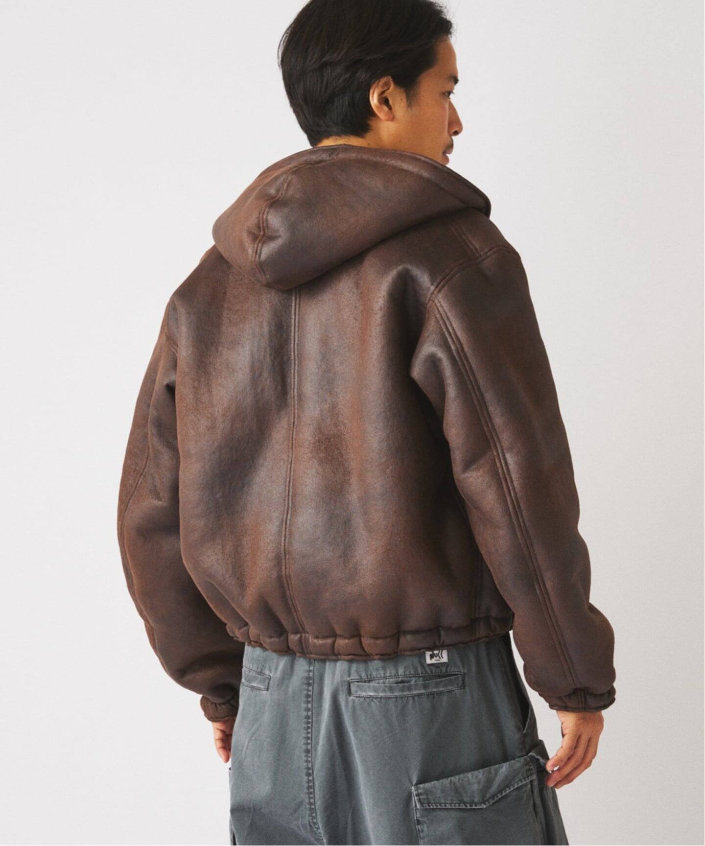 JOURNAL STANDARD relume｜フェイクムートン リバーシブル フーディ