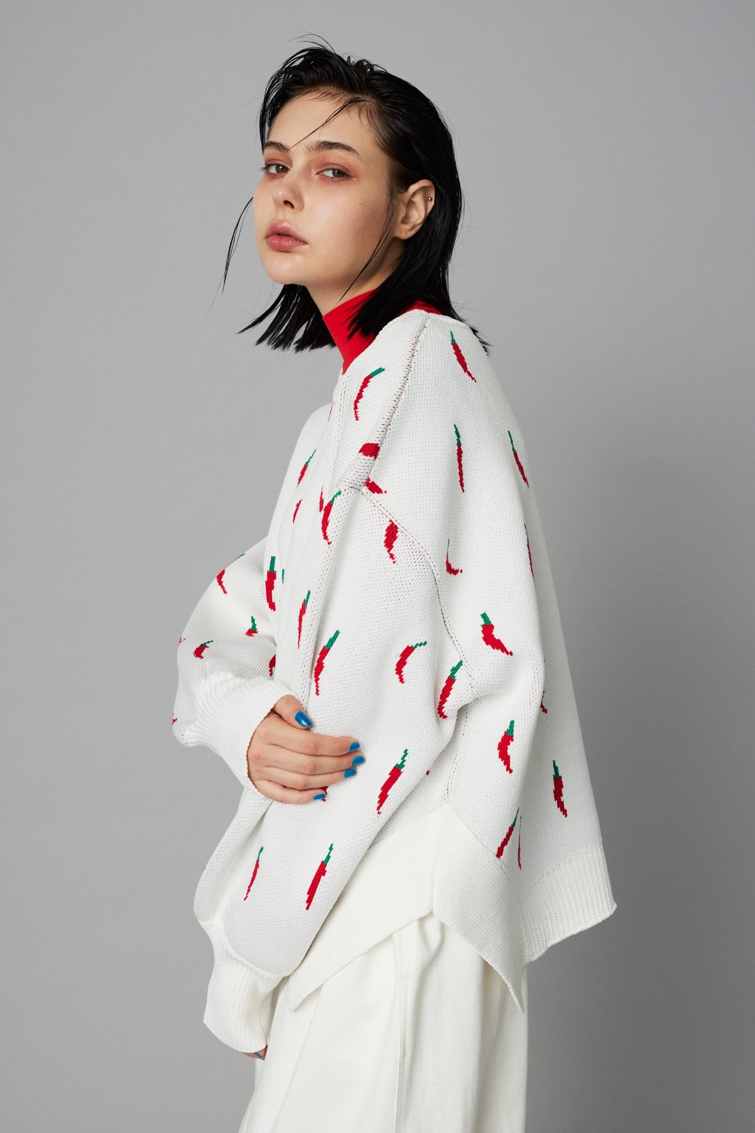 HeRIN.CYE｜Chili pattern knit pullover | Rakuten Fashion(楽天