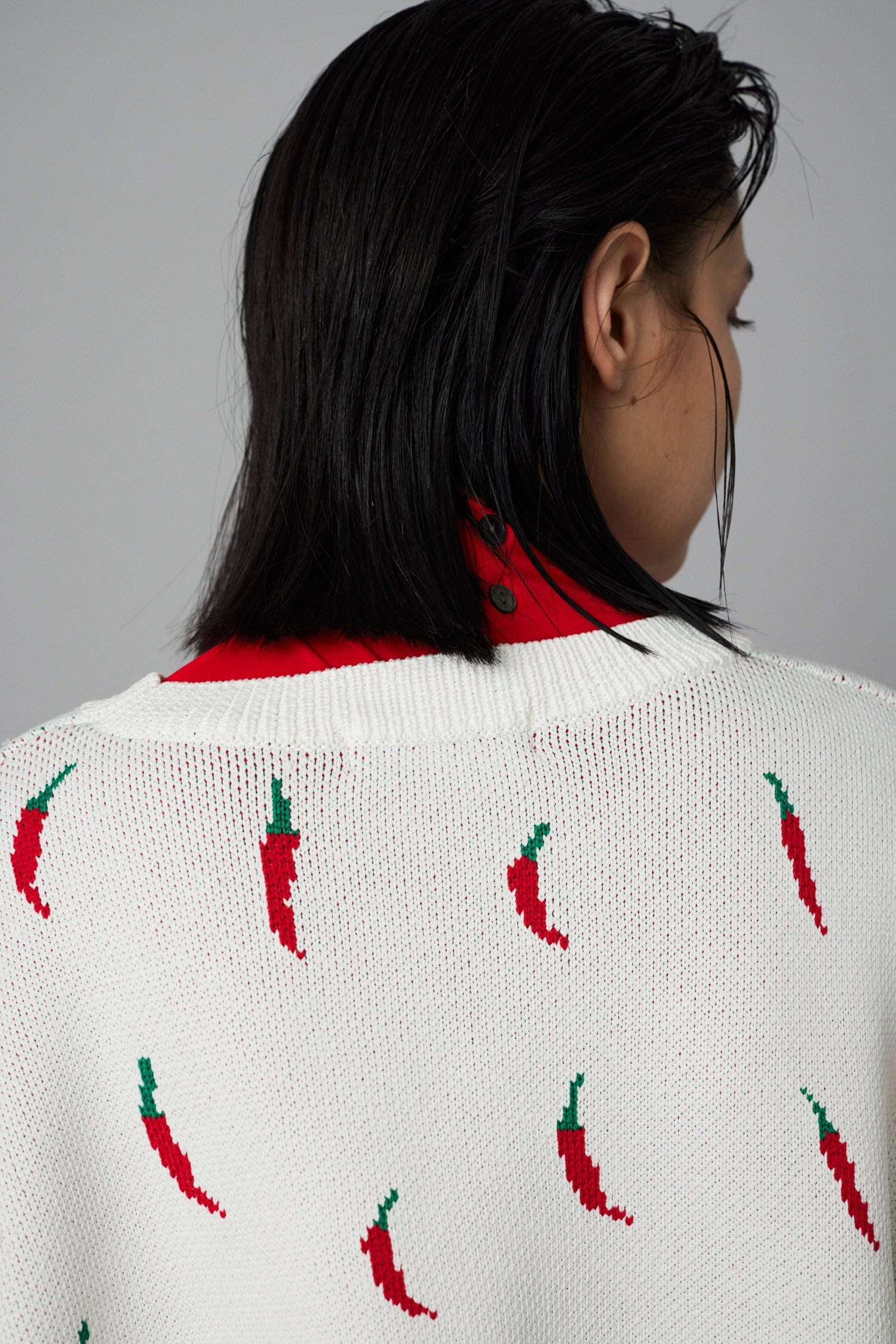 HeRIN.CYE｜Chili pattern knit pullover | Rakuten Fashion(楽天