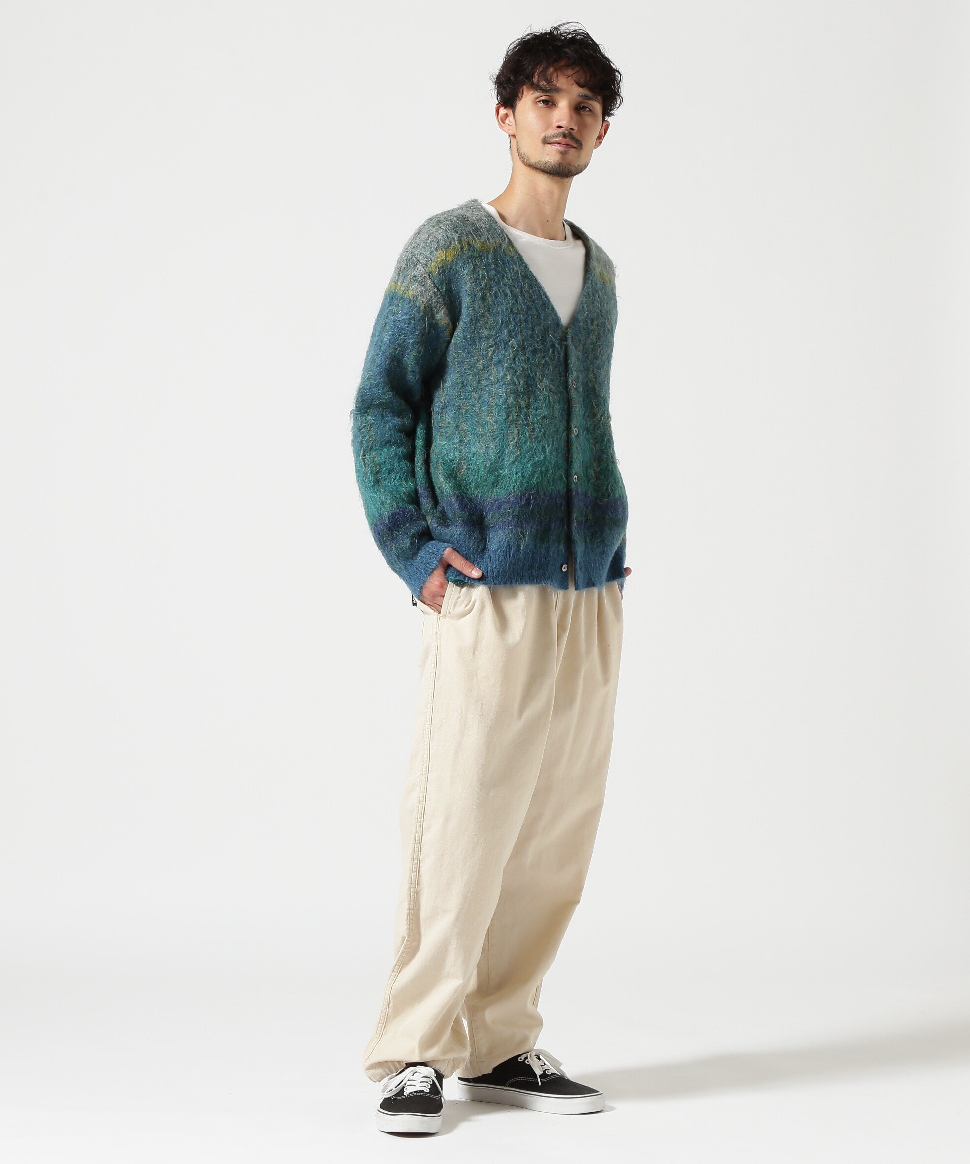 GARDEN TOKYO｜YOKE/ヨーク/KID MOHAIR WOOL BRUSHED TREE JAQUARD