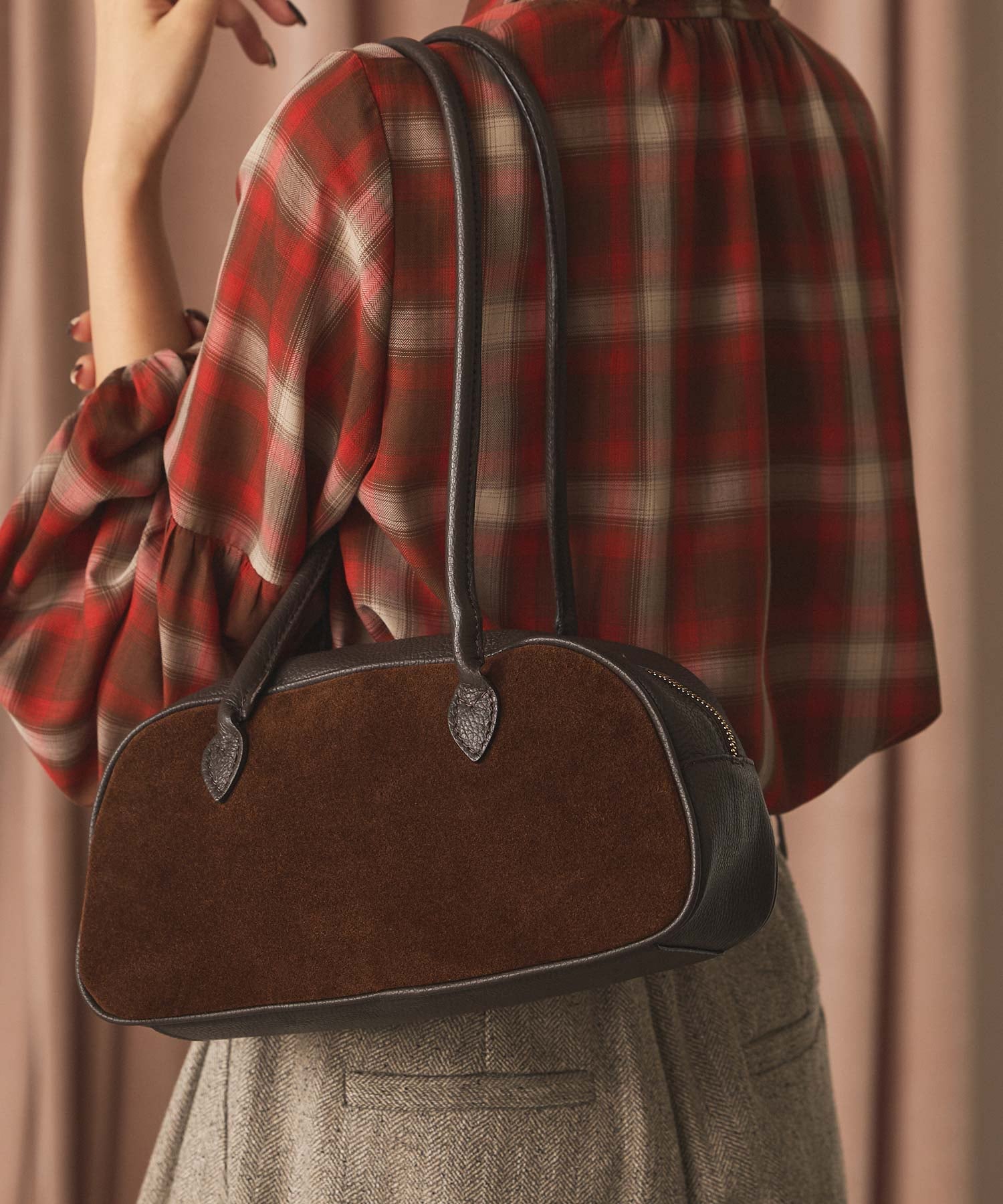 Gready Brilliant｜Gready Brilliant/(W)スエード×レザーボストン