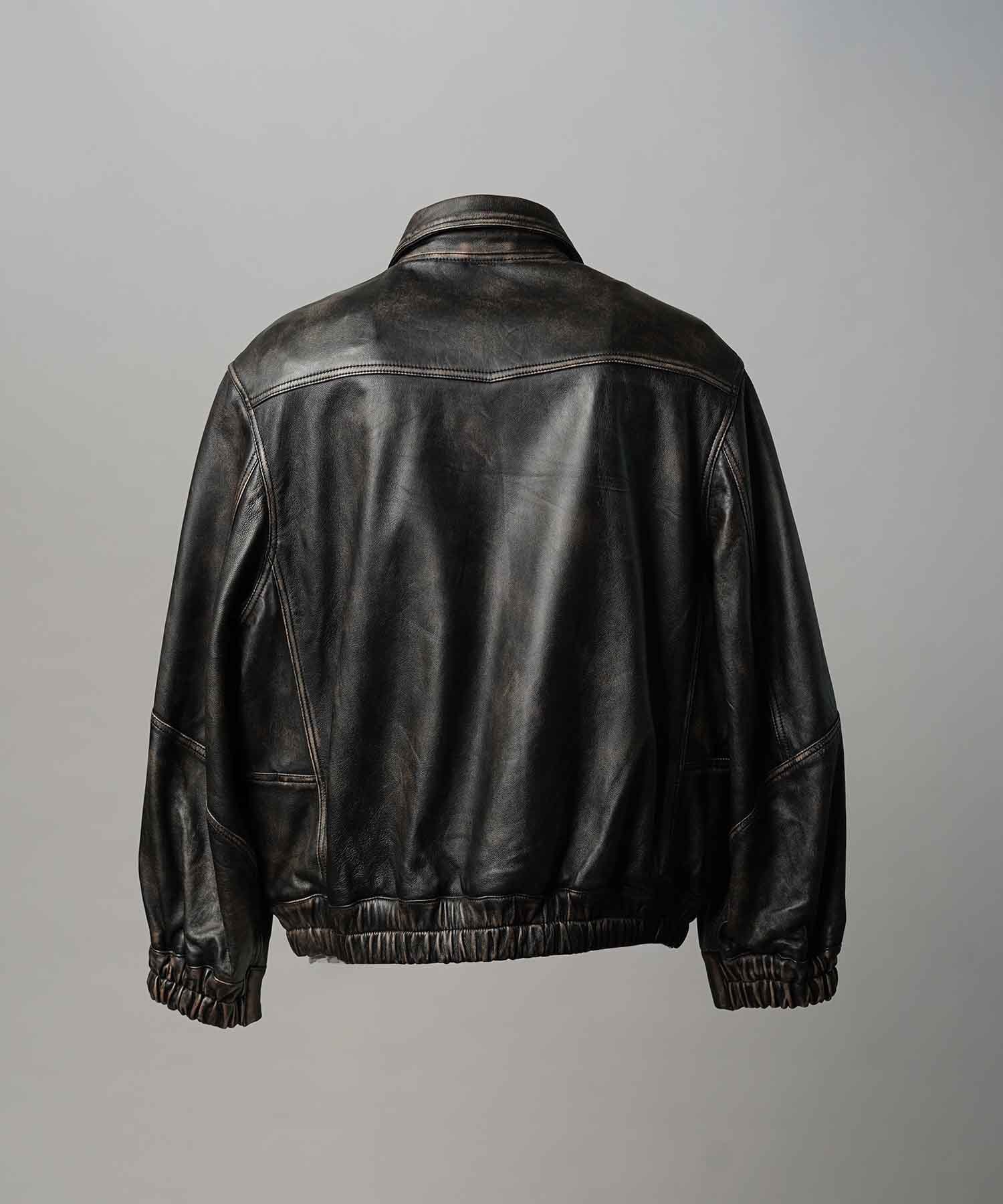 MAISON SPECIAL｜Sheep Leather Single Collard Blouson | Rakuten