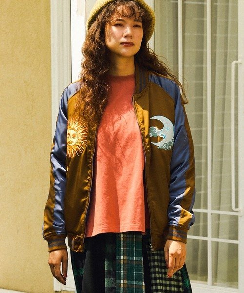 go slow caravan｜エステルサテンリバーシブルスーベニアJKT (MENS