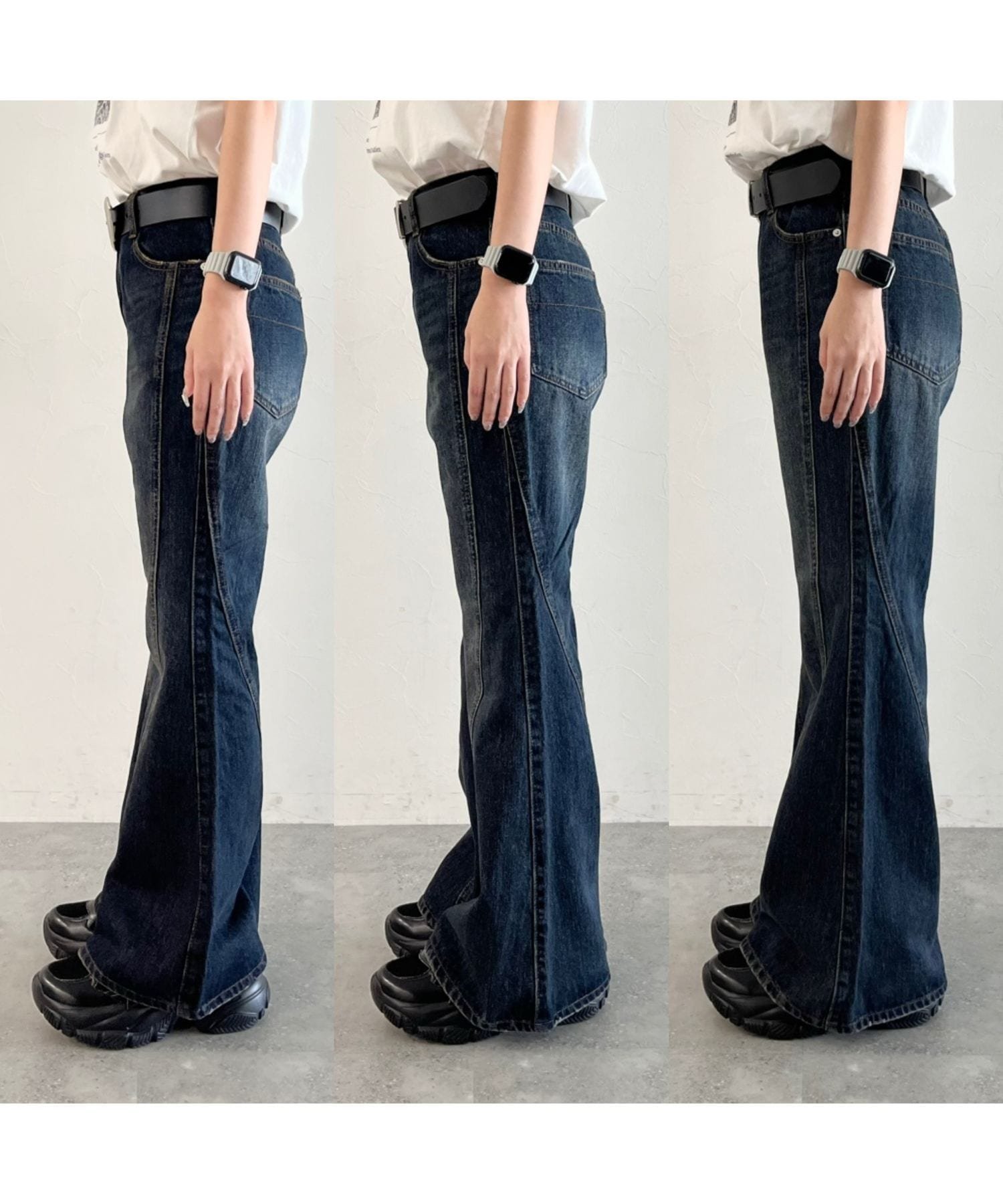 PAGEBOY｜【XS~Lサイズ展開】スリムレッグフレアデニム | Rakuten