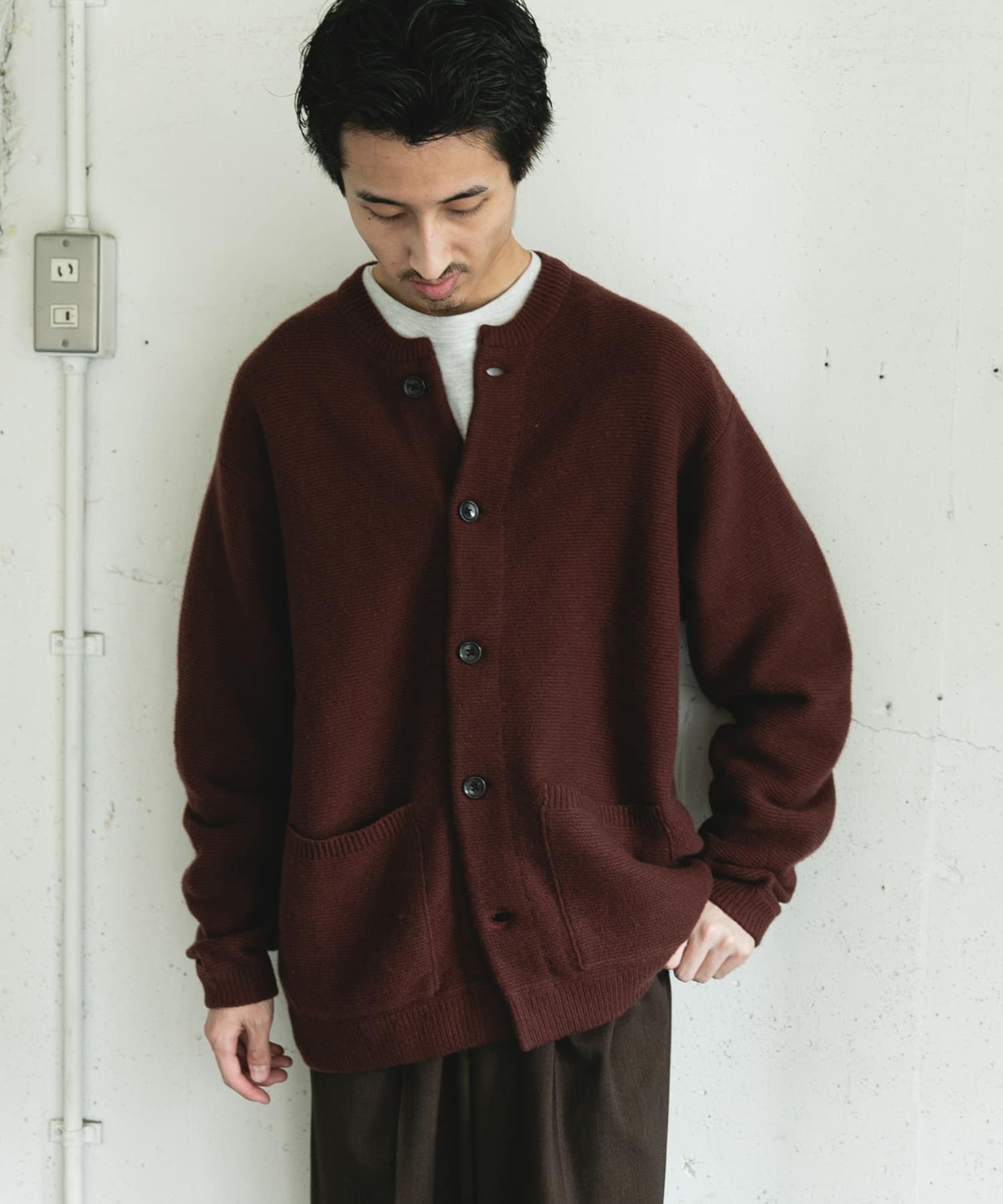 URBAN RESEARCH DOORS｜ハミルトンウールガーターカーディガン