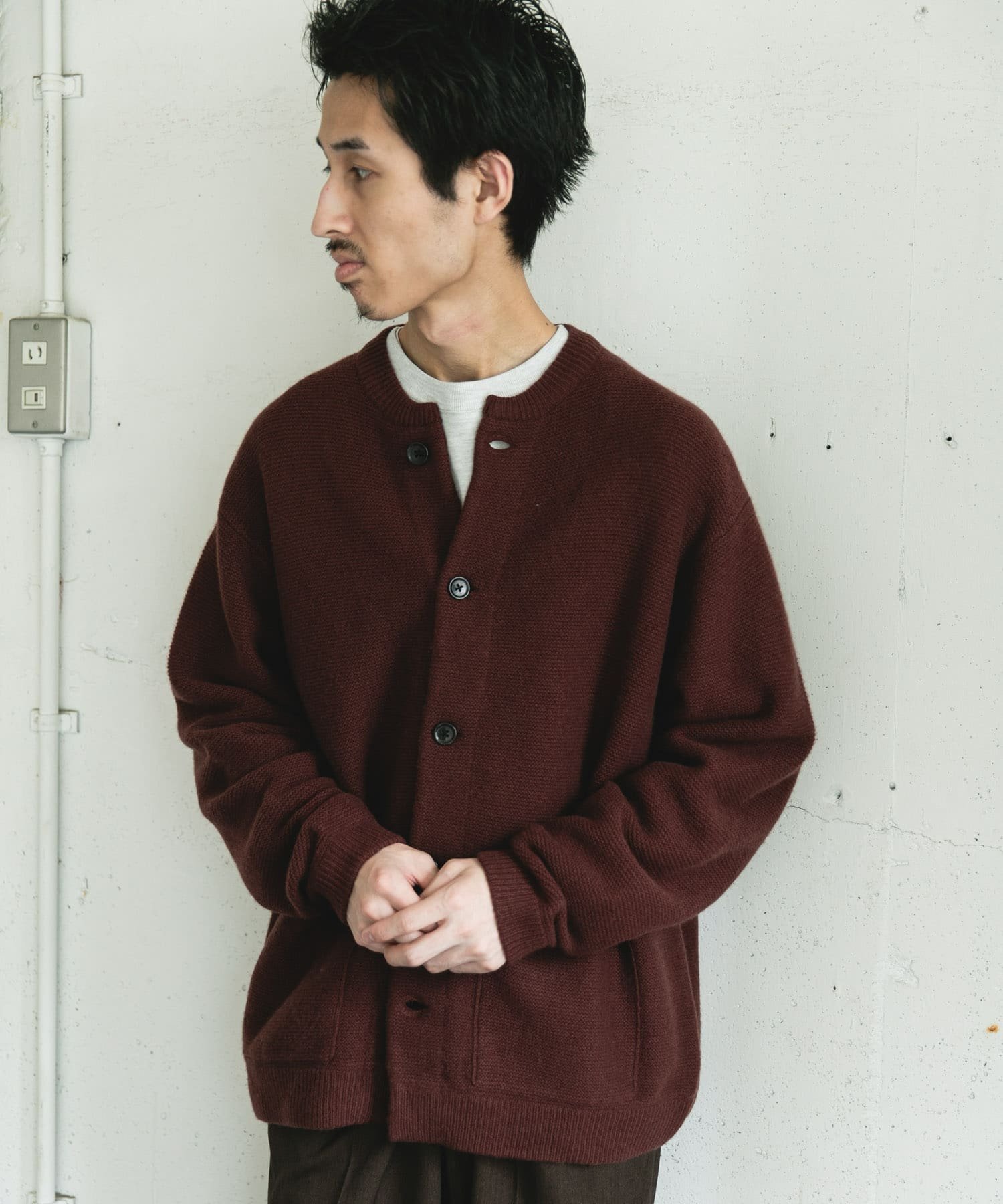 URBAN RESEARCH DOORS｜ハミルトンウールガーターカーディガン