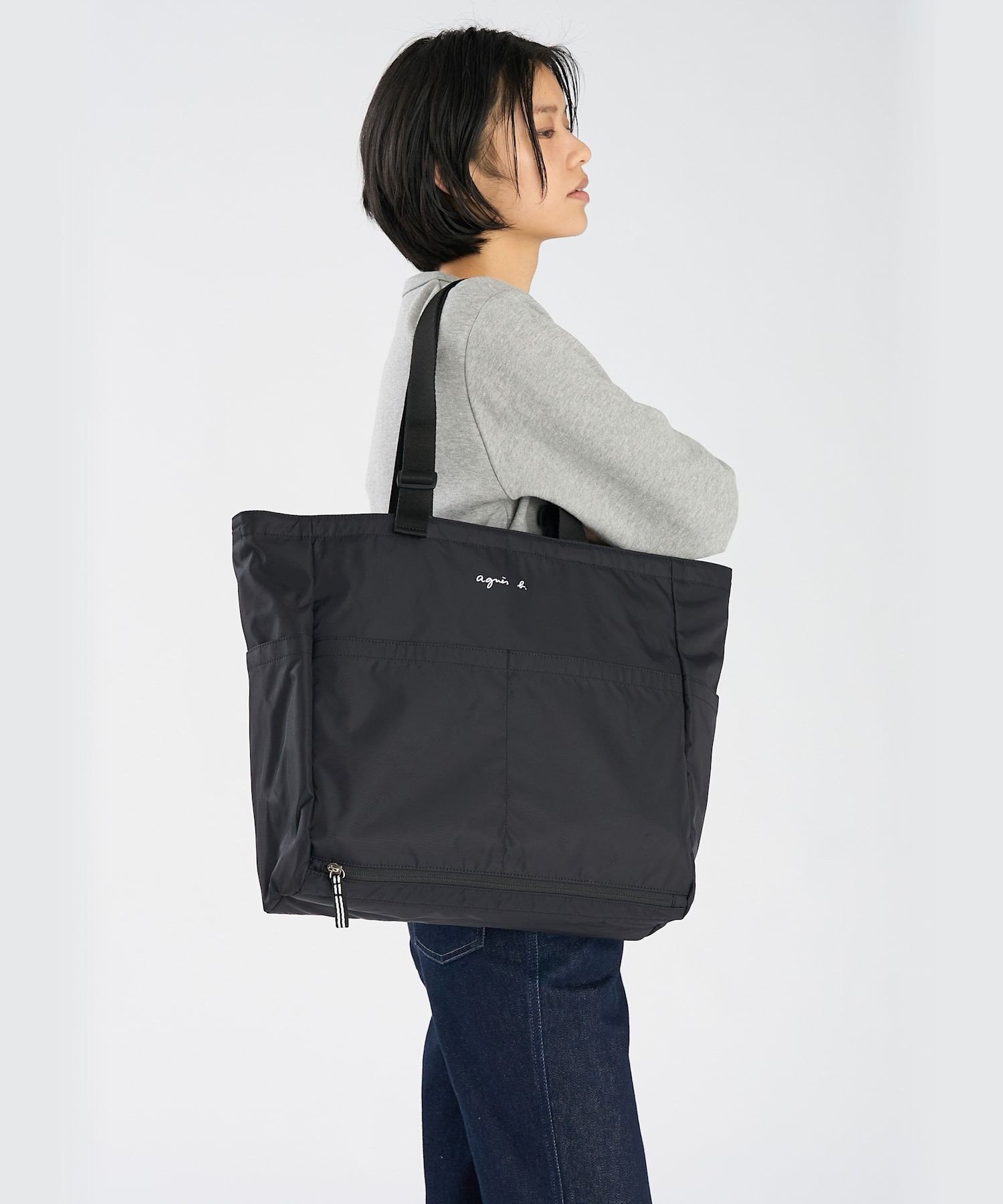 agnes b.｜ロゴ ペアレンツバッグ マザーズバッグ | Rakuten Fashion