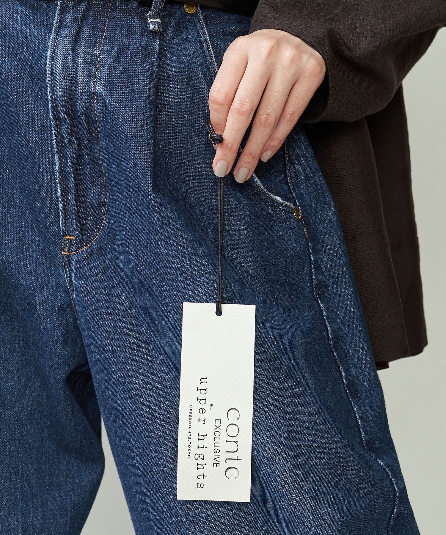 upper hights for conte タックデニムパンツ UN UNITED ARROWS｜【別注】<upper hights for conte>タックデニムパンツ