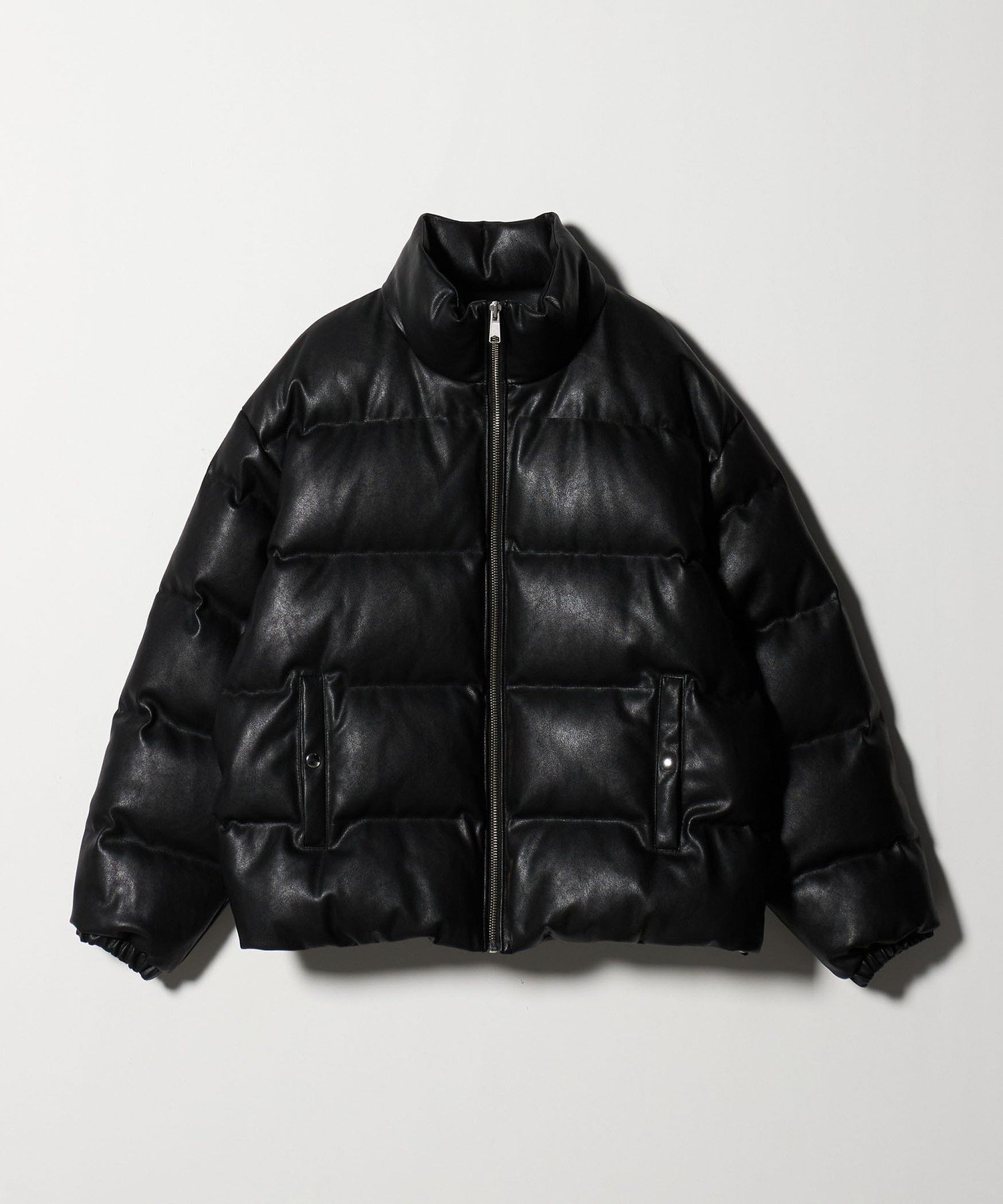 BEAUTY&YOUTH UNITED ARROWS｜レザーライク ダウン ジャケット