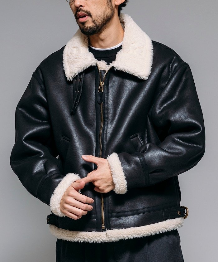 FREAK'S STORE｜B-3 フェイクムートン ジャケット | Rakuten Fashion