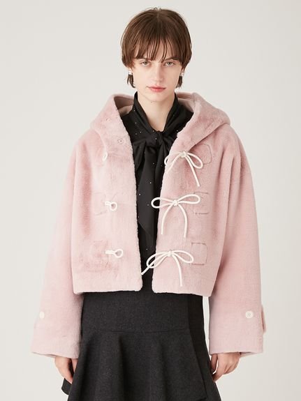 FURFUR｜リボンショートダッフルコート | Rakuten Fashion(楽天
