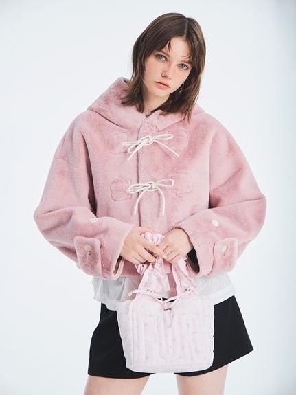FURFUR｜リボンショートダッフルコート | Rakuten Fashion(楽天