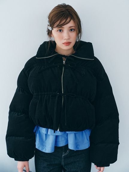 FURFUR｜コーデュロイリボンショートパディングジャケット | Rakuten