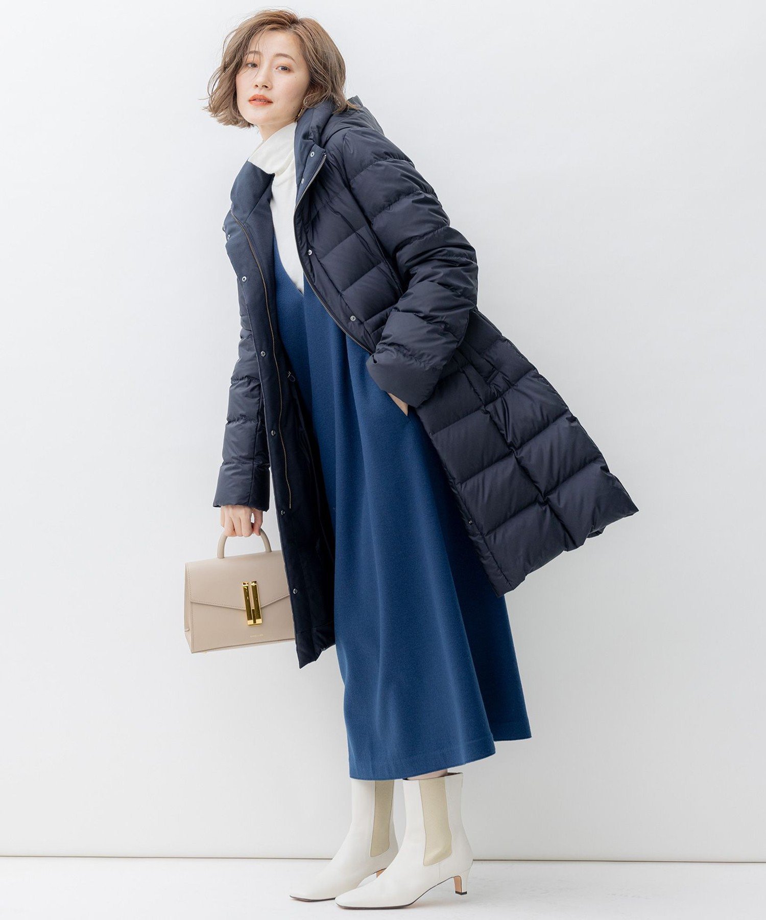 23区｜【VERY掲載/新色追加】シレータフタ ロング ダウンコート