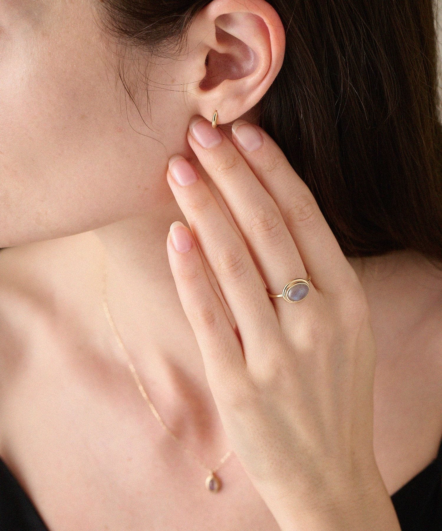 ete｜K10YG ヴェール ナチュラルストーン リング | Rakuten Fashion