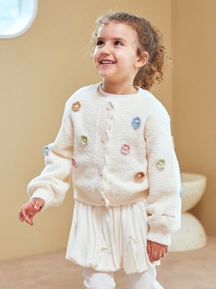 gelato pique｜【KIDS】ベビモコフラワーカーディガン | Rakuten
