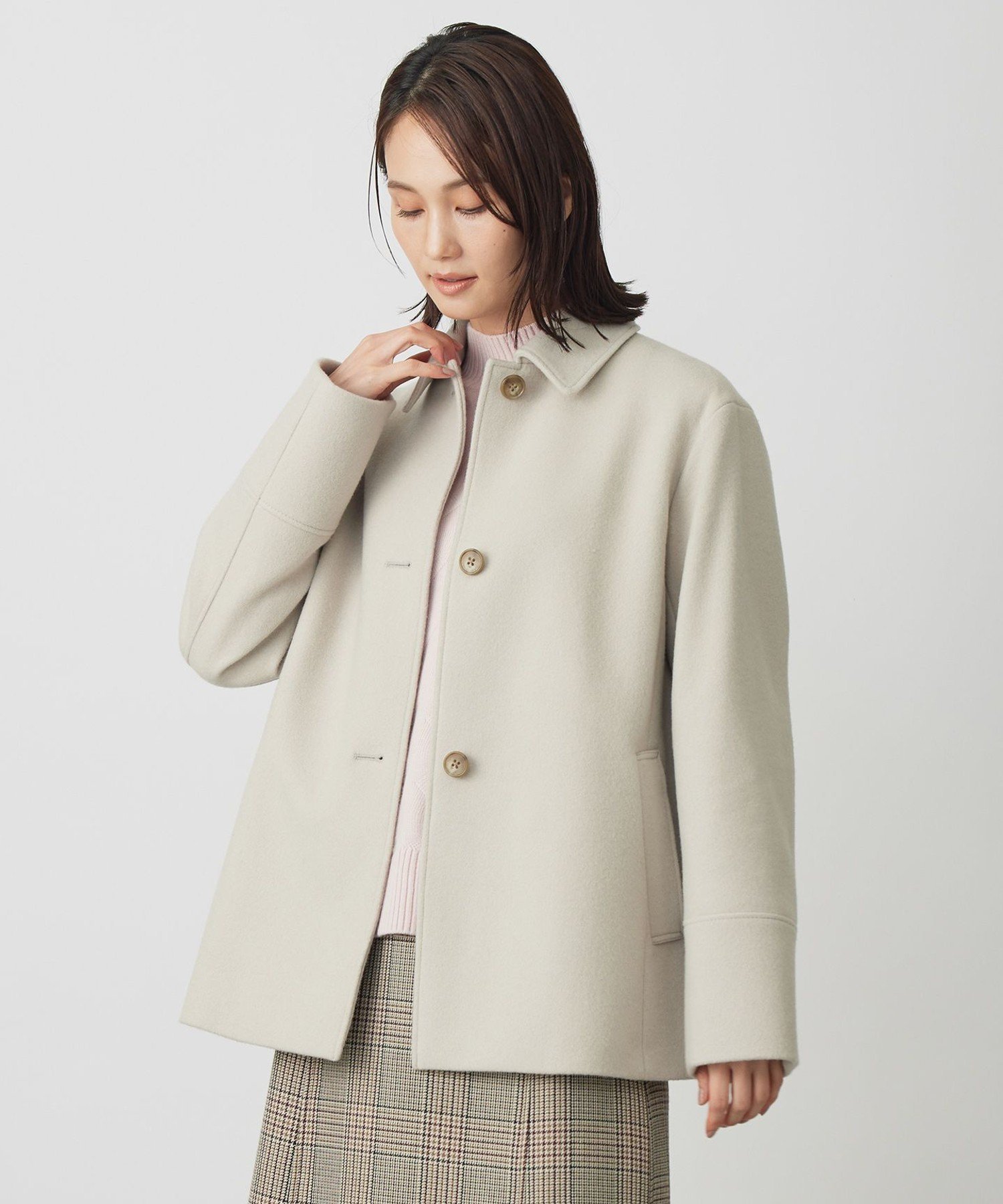 J.PRESS｜ショートビーバー ショート丈 ステンカラー コート | Rakuten