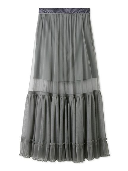 FRAY I.D｜プリーツヘムチュールスカート | Rakuten Fashion(楽天