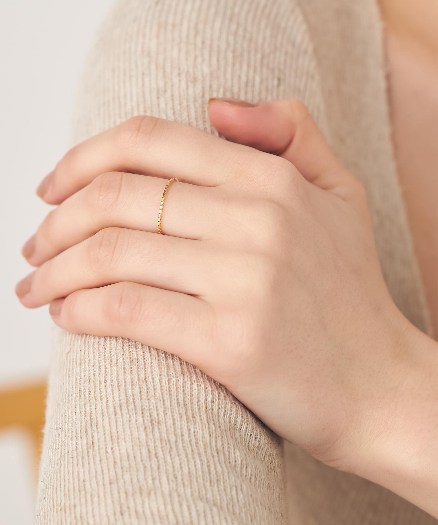 ete｜[レイヤード] K10YG ベネチアンチェーン リング | Rakuten