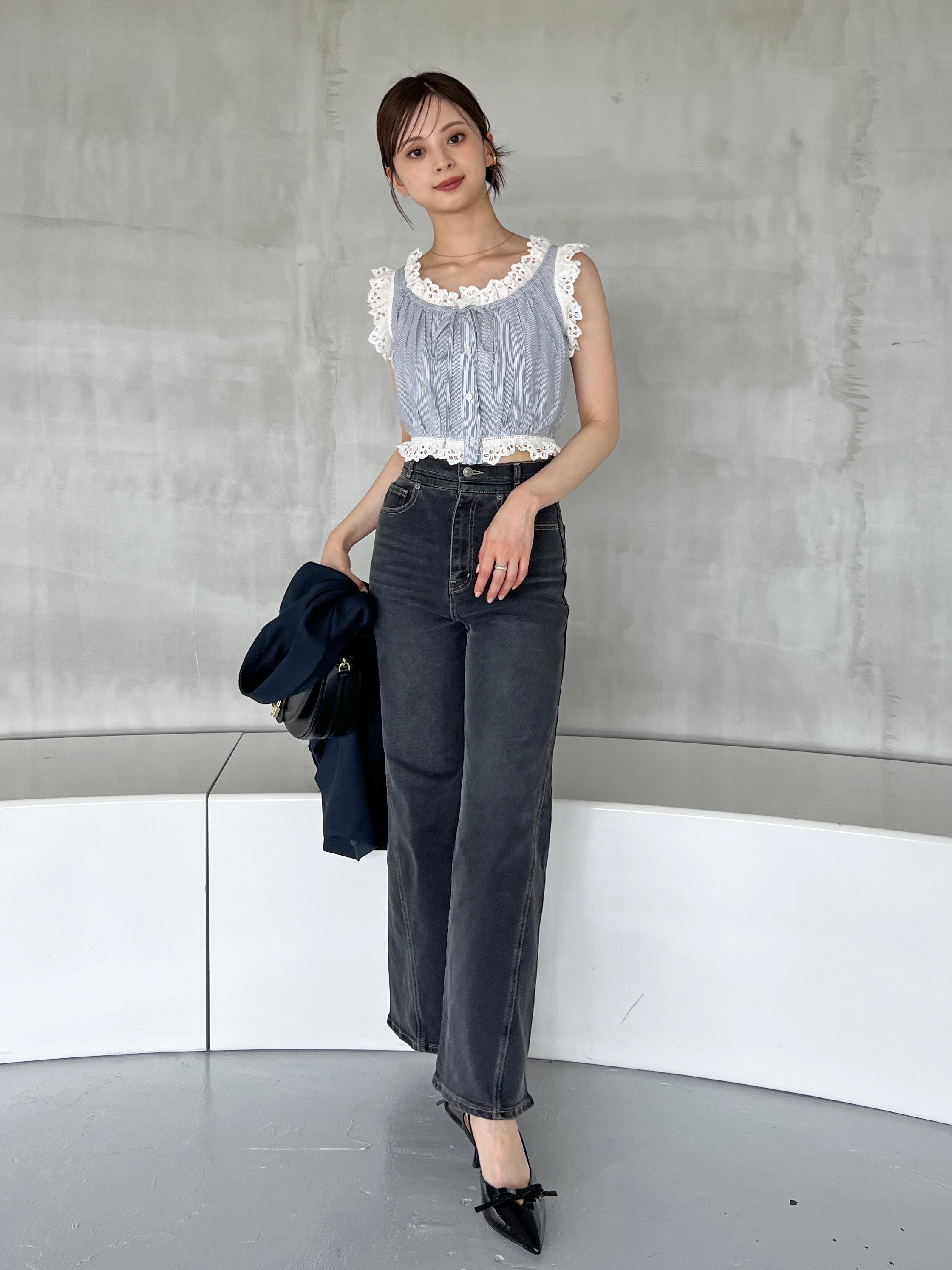 SNIDEL｜【00サイズあり】Sustainableストレッチフレアデニムパンツ