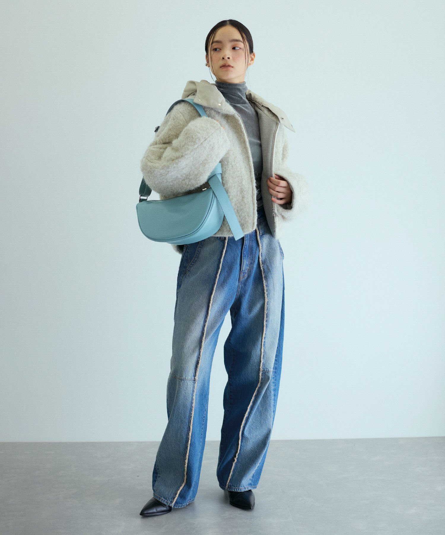 ADAM ET ROPE'｜センターフリンジデニム | Rakuten Fashion(楽天