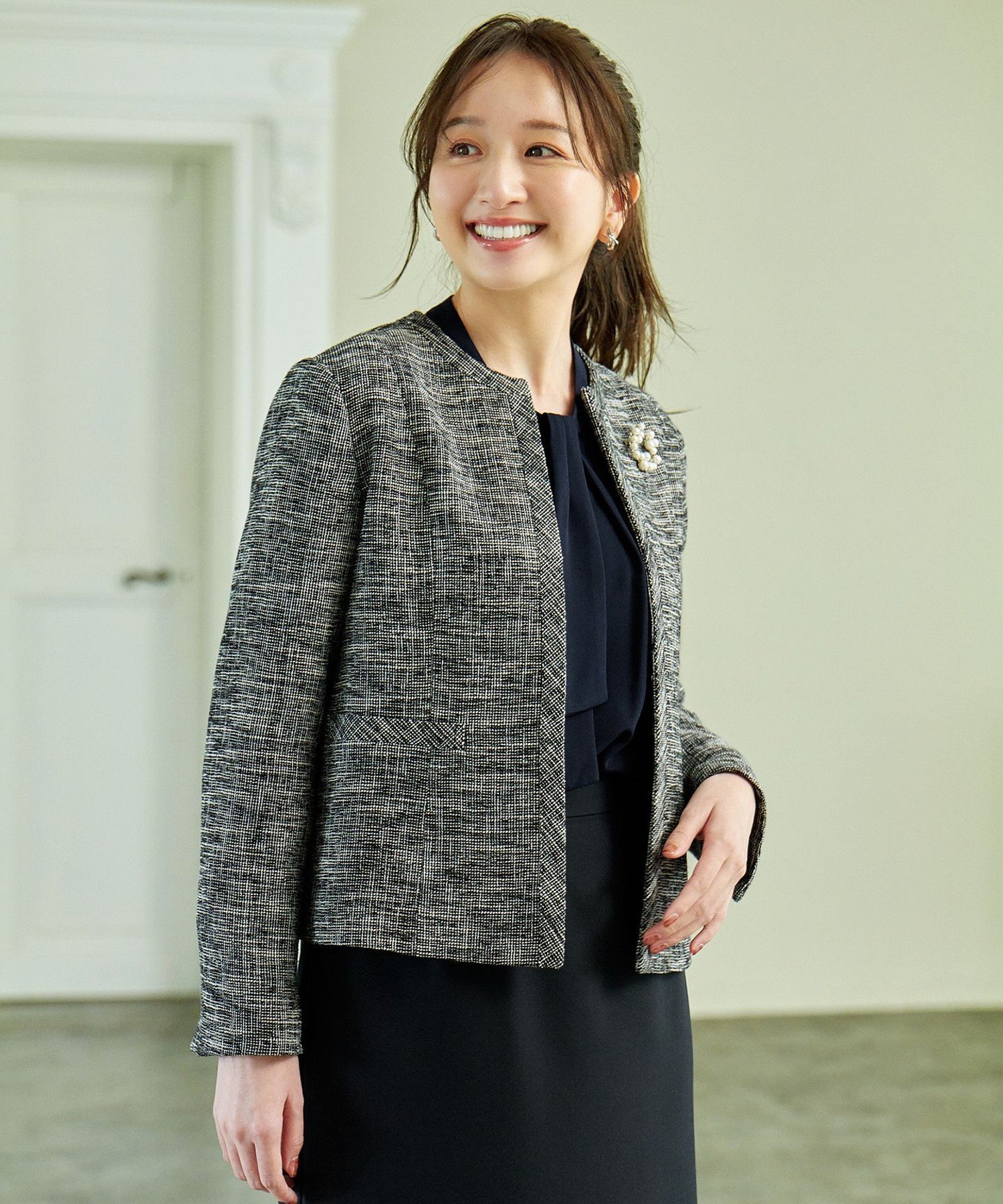 ANY｜ツイードミックスジャケット | Rakuten Fashion(楽天ファッション