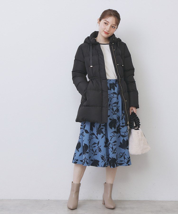 index｜KAWADAダウンドロストミドルコート【撥水/洗濯機OK/2WAY/静電気