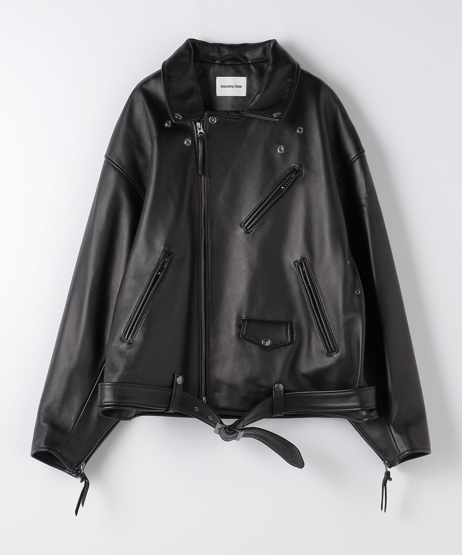 BEAUTY&YOUTH UNITED ARROWS レザーシングルライダースM BEAUTY&YOUTH UNITED ARROWS シープレザー シングル ライダース