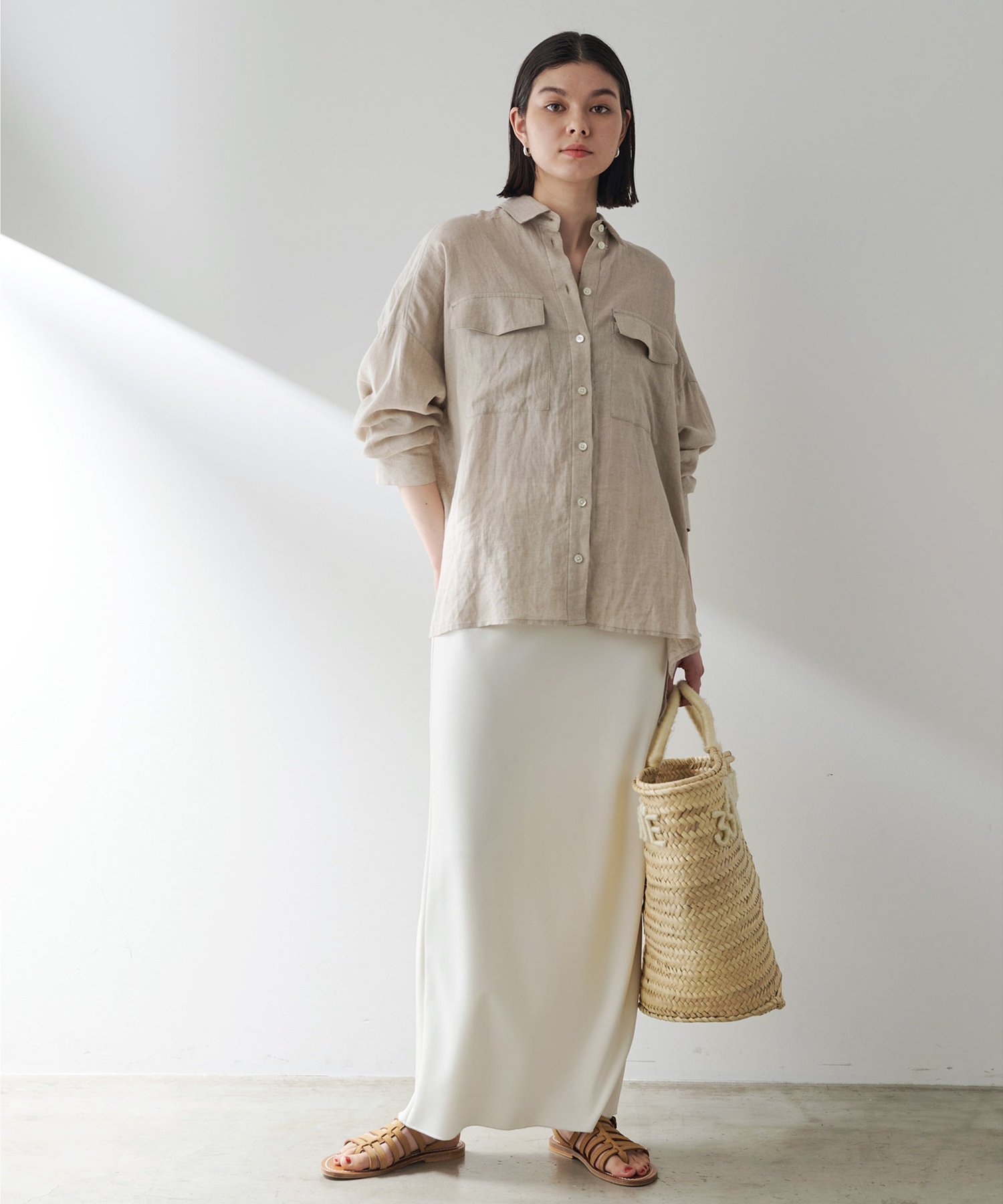 Whim Gazette｜ジャージーIラインロングスカート | Rakuten Fashion