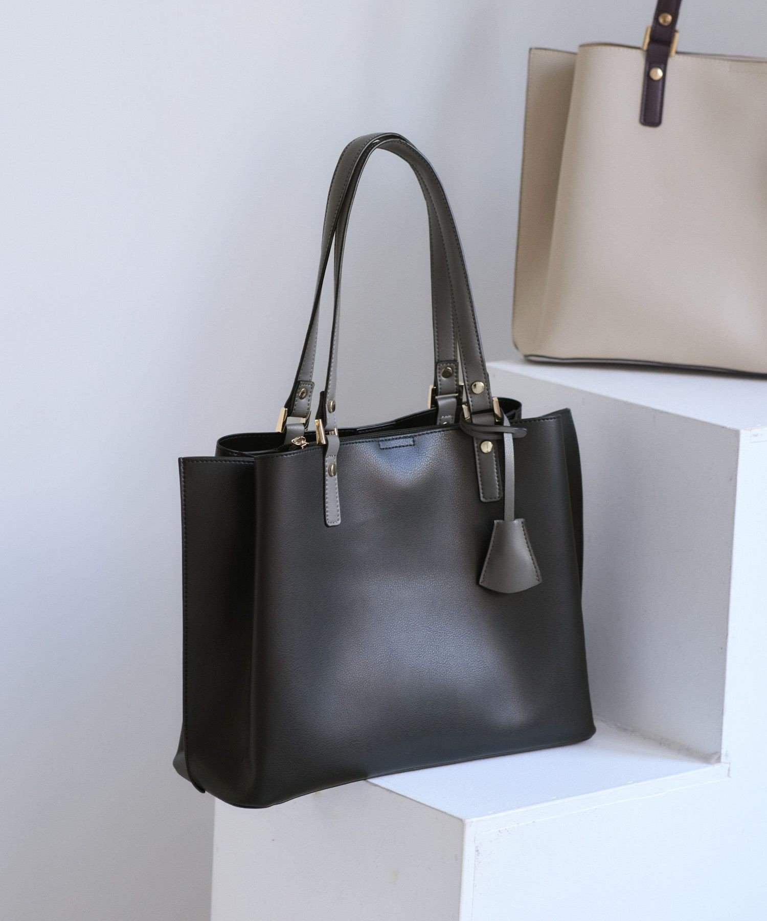 ROPE' PICNIC｜【WEB限定】【A4対応】チャーム付きバイカラートート